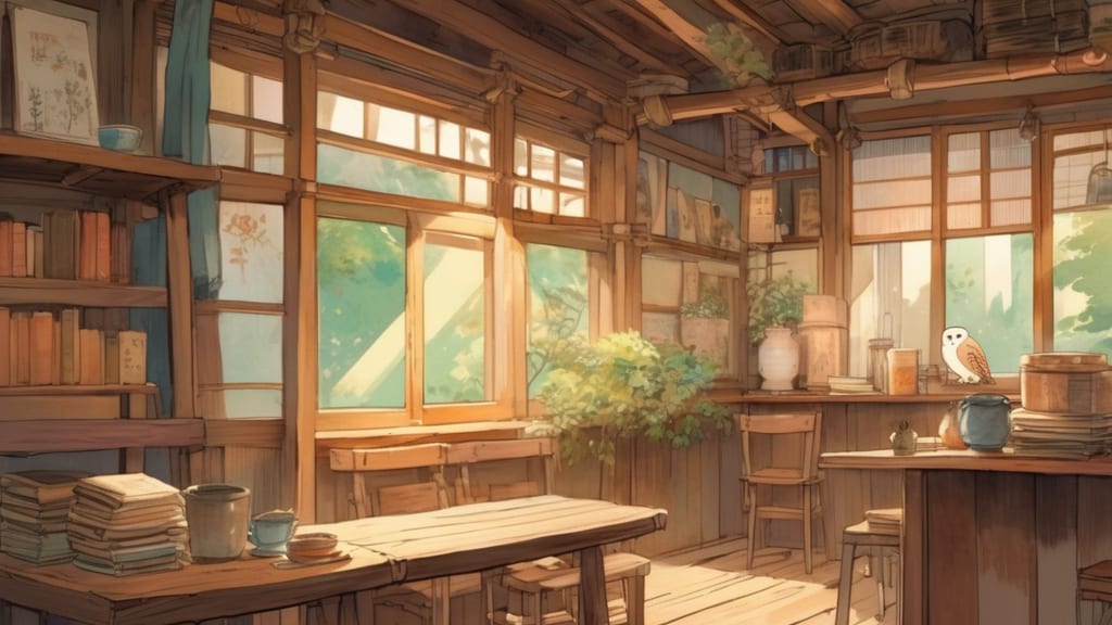 ふくまめや - Owl Cafe Cafe in Kameyama, Japan