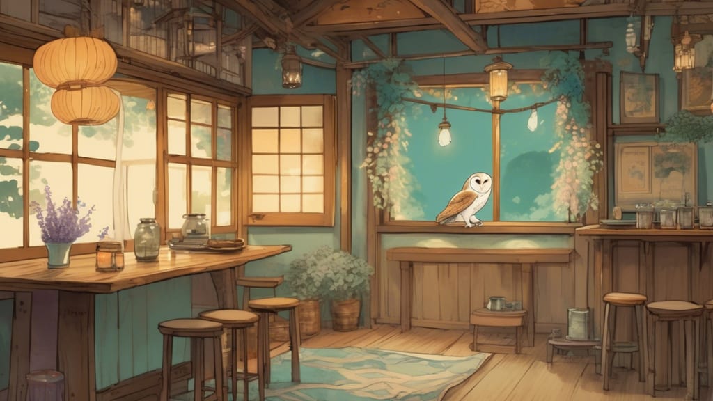 ふくろう雑貨＆カフェ くくばや - Owl Cafe Cafe in Shiwa, Japan