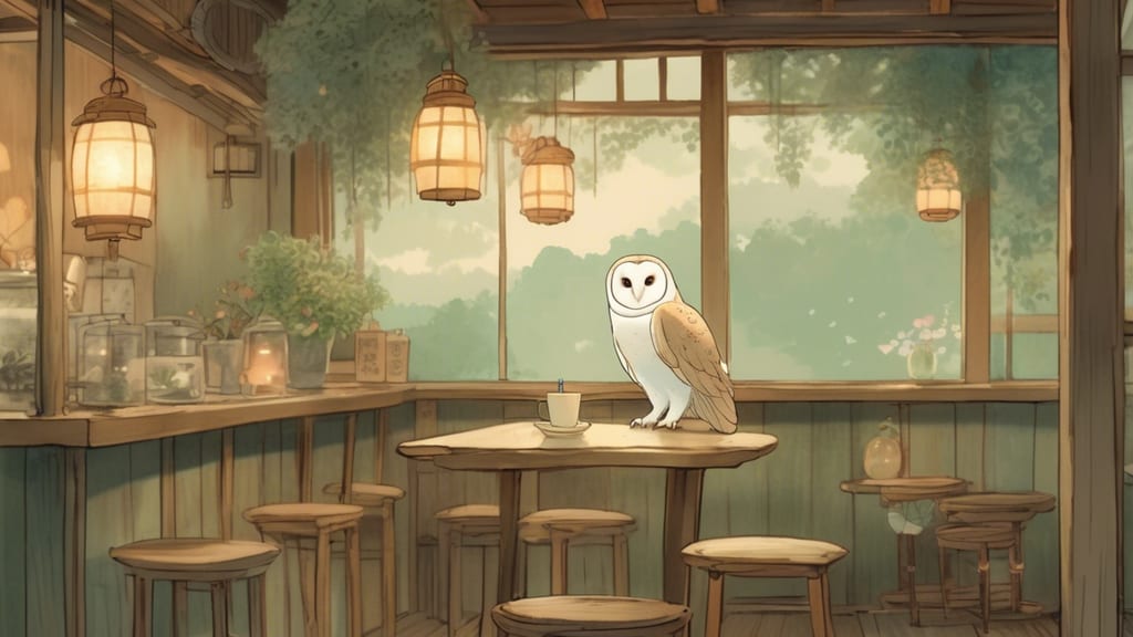 maison owl - Owl Cafe Cafe in Ube, Japan