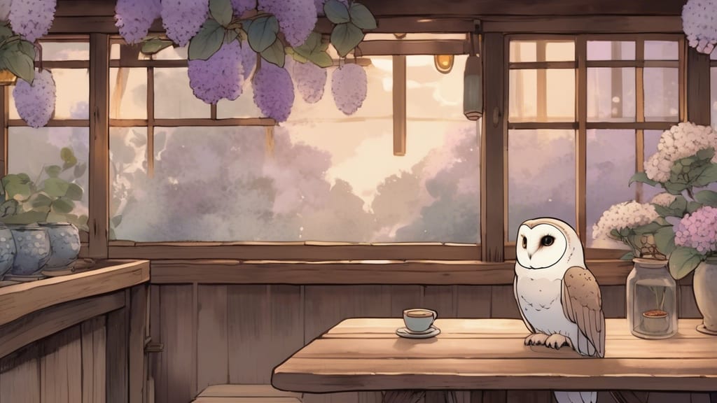 OWL - Owl Cafe Cafe in Osaka, Japan