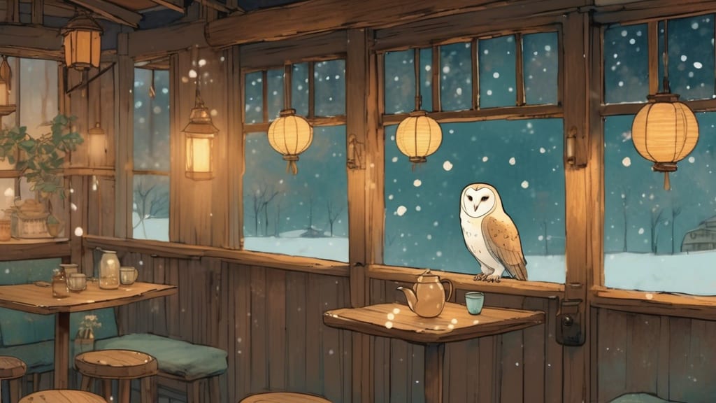 OWL MOON - Owl Cafe Cafe in Ebisumachi, Japan