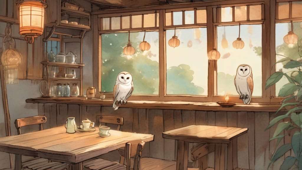 BLUE OWL - Owl Cafe Cafe in Miyakonojo, Japan