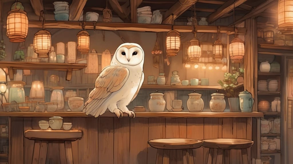 Fukuro No Mise - Owl Cafe Cafe in Chuo City, Japan
