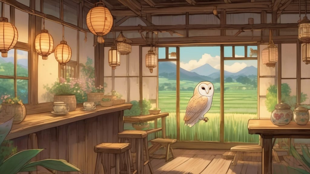 Coffee - Owl Cafe Cafe in Tamba-Sasayama, Japan