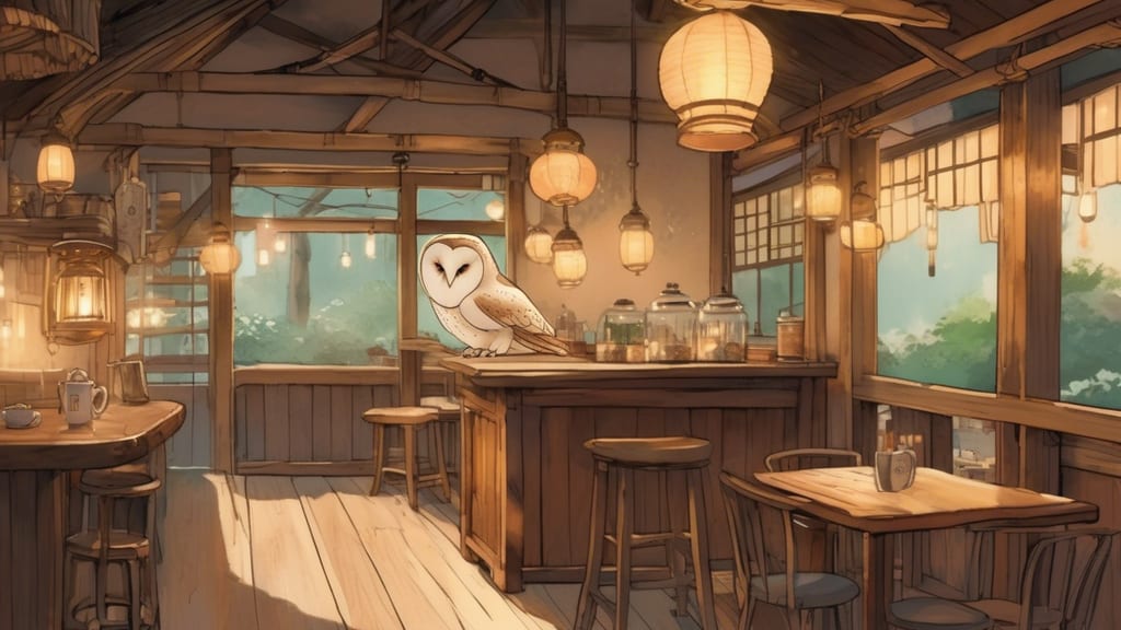 OWL coffee - Owl Cafe Cafe in Suketohoncho, Japan