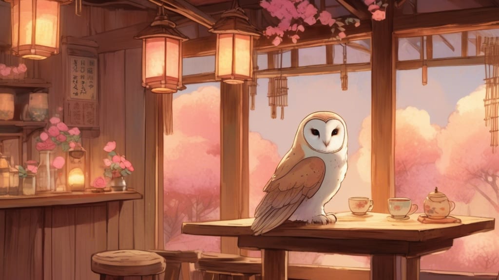 Owl de Base - Owl Cafe Cafe in Hiroshima, Japan