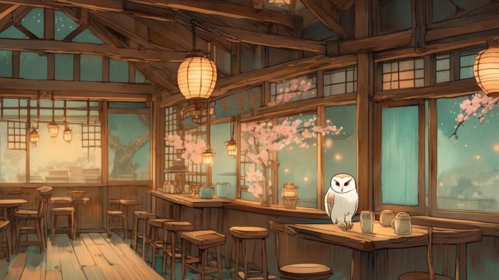 BAR OWL THREE - Owl Cafe Cafe in Yamatotakada, Japan