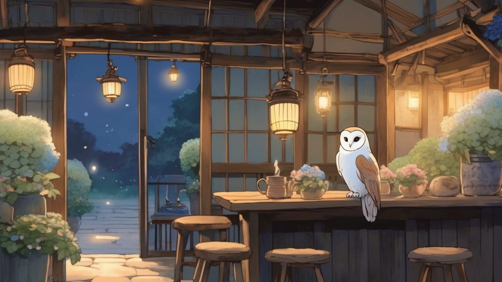 Harajuku Owl's Forest - Owl Cafe Cafe in Shibuya, Japan