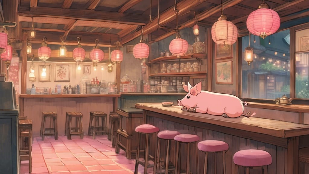 Mipig cafe @level 3 - Pig Cafe Cafe in Sapporo, Japan