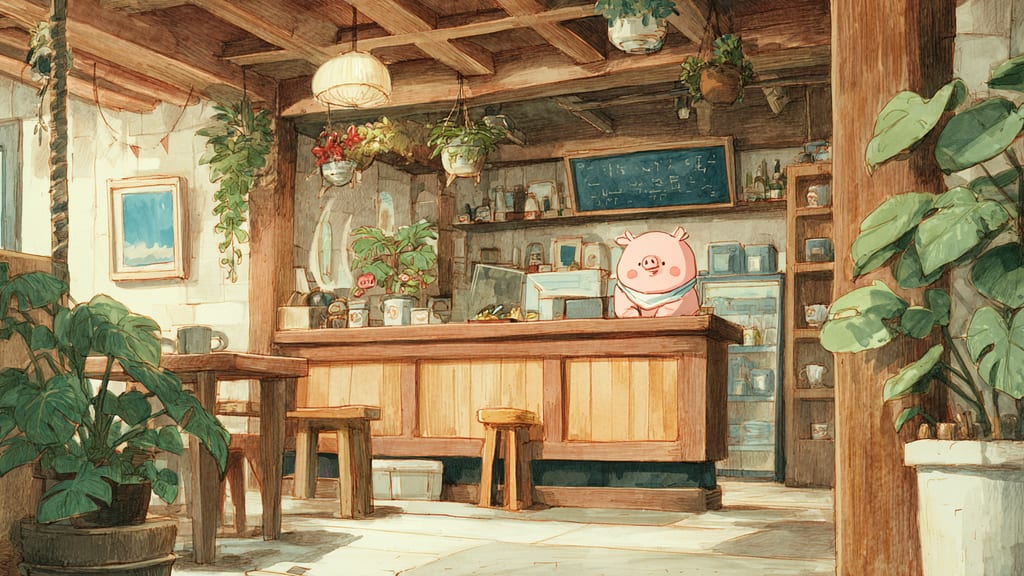 mipig cafe イオンモール名取店 - Pig Cafe Cafe in Natori, Japan