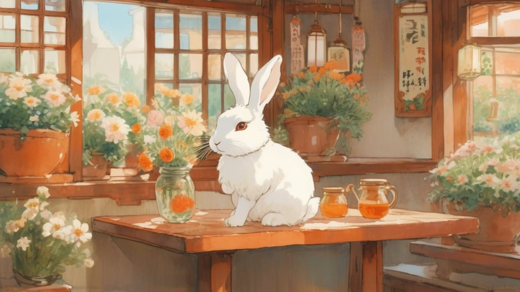 Anan Cafe - Rabbit Cafe Cafe in Neyagawa, Japan