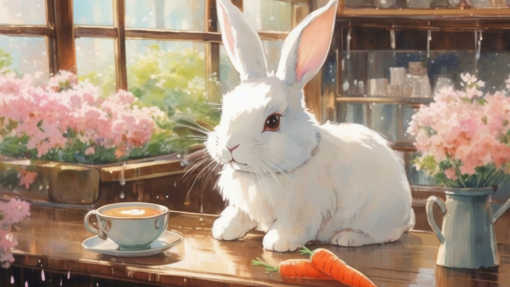 Usagi Coffee - Rabbit Cafe Cafe in Kyoto, Japan