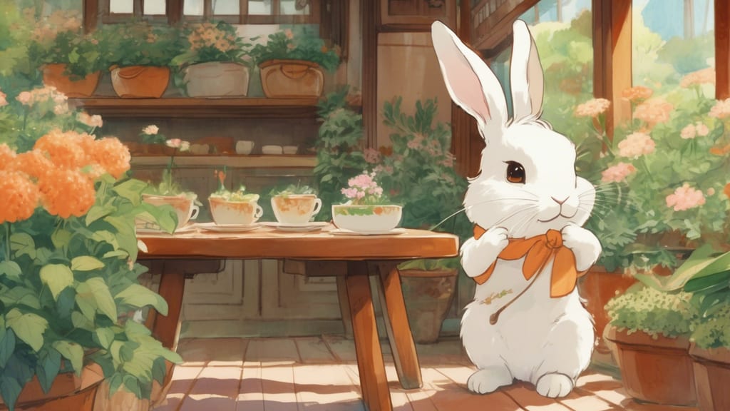 Cotton Bunny - Rabbit Cafe Cafe in Gose, Japan