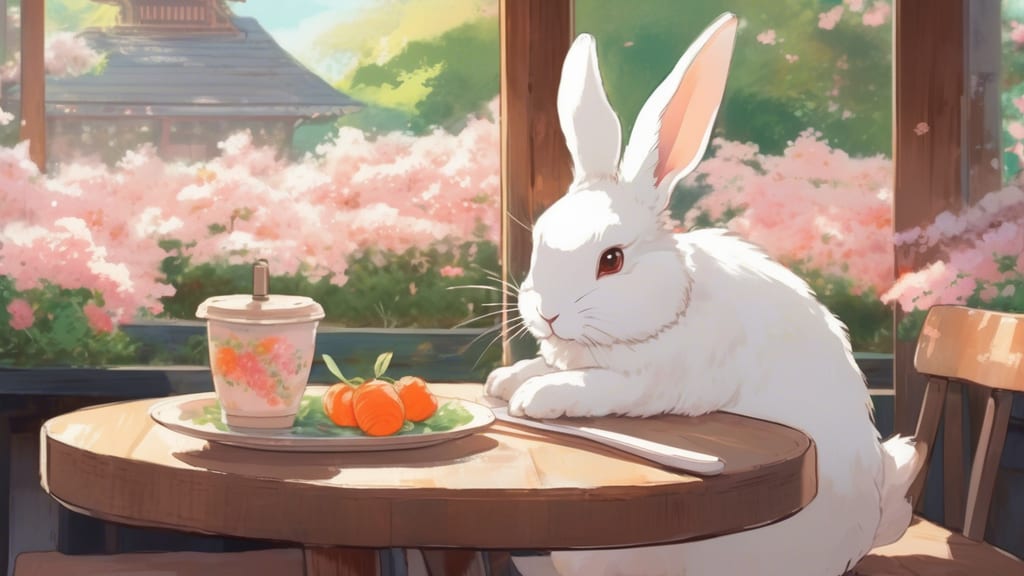 うさぎもちハレラテつばめ - Rabbit Cafe Cafe in Tsubame, Japan