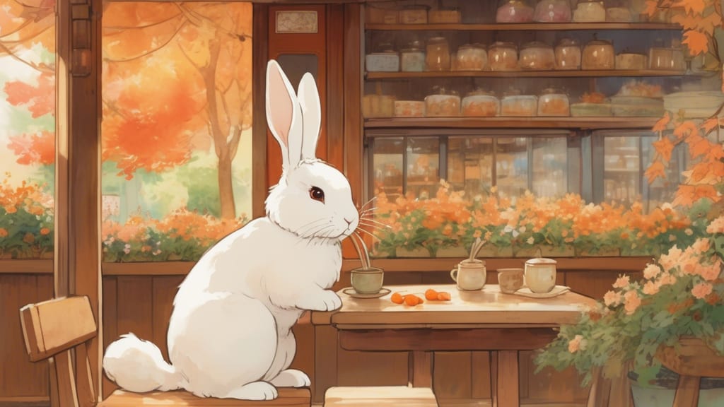 Rabbit - Rabbit Cafe Cafe in Azumino, Japan