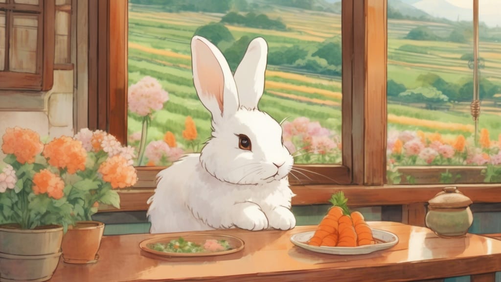 Rabbit - Rabbit Cafe Cafe in Nobeoka, Japan