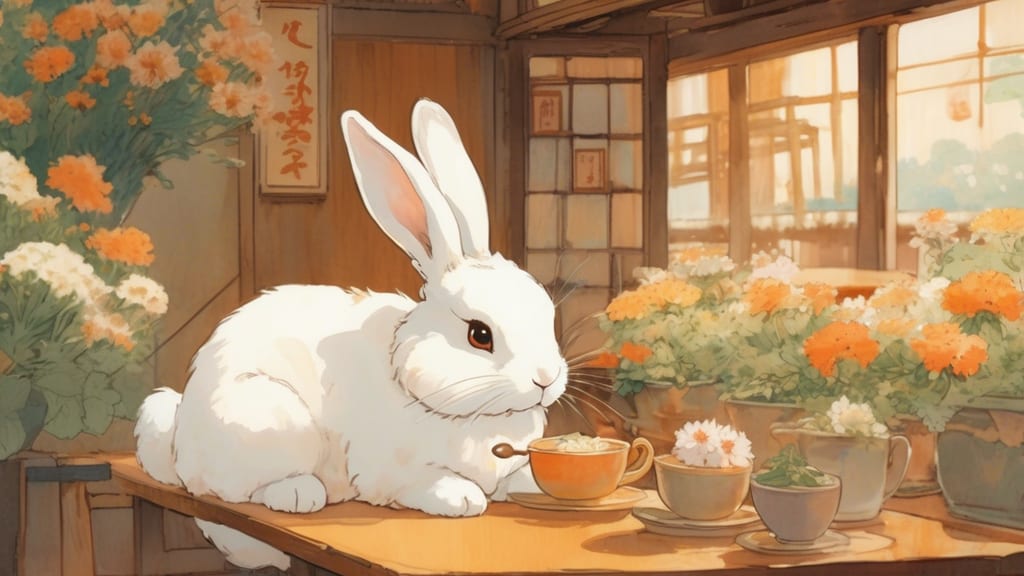 Rabbit village Coffee - Rabbit Cafe Cafe in Murayama, Japan
