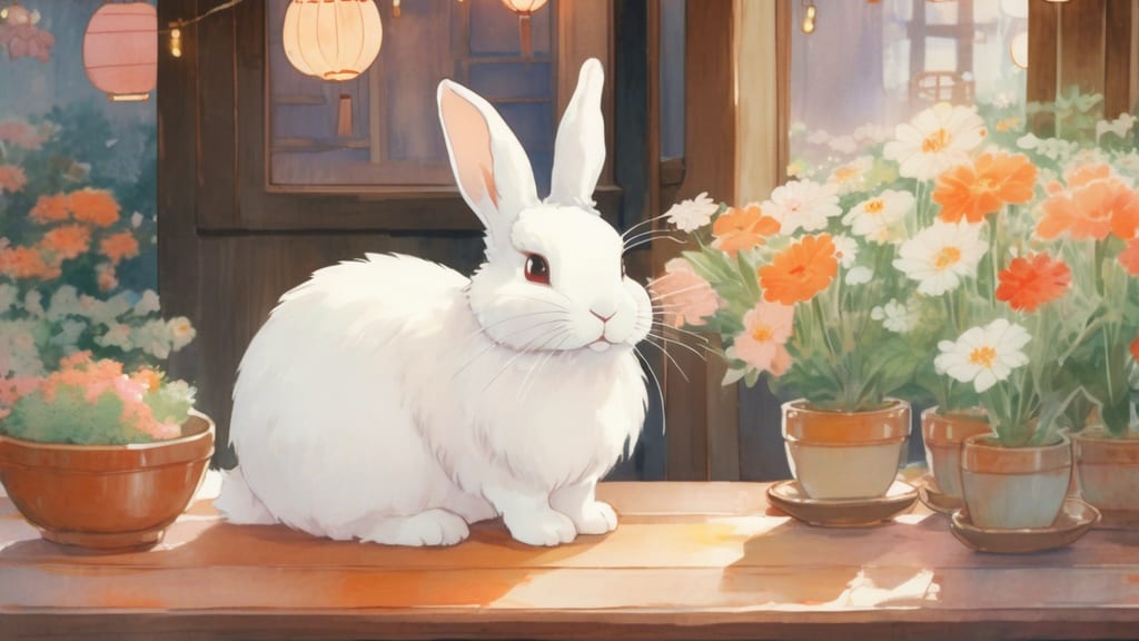うさぎ食堂 - Rabbit Cafe Cafe in Ichinamicho, Japan