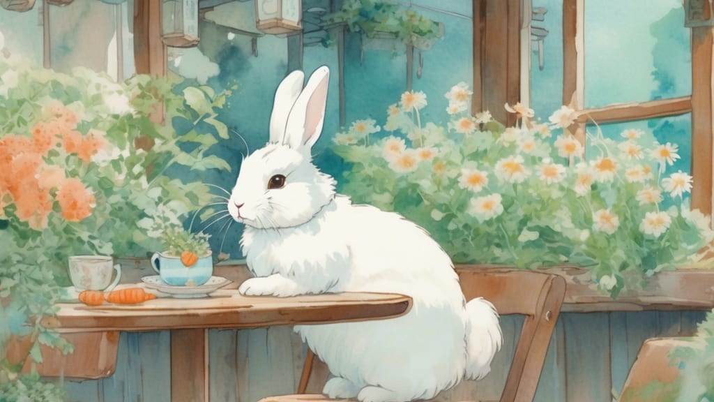 Old Book Cafe Usagido - Rabbit Cafe Cafe in Ishigaki, Japan