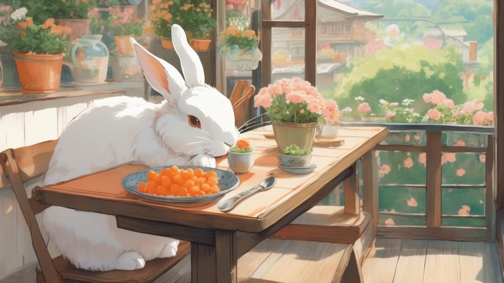 Dining Bar Rabbit - Rabbit Cafe Cafe in Morioka, Japan