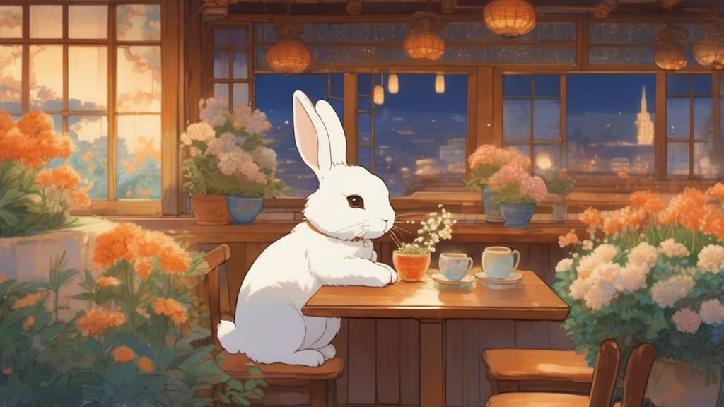 Ashiya月兎・ぷらす - Rabbit Cafe Cafe in Kobe, Japan