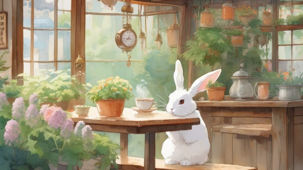Appi Bakery Cafe Little Rabbit - Rabbit Cafe Cafe in Hachimantai, Japan