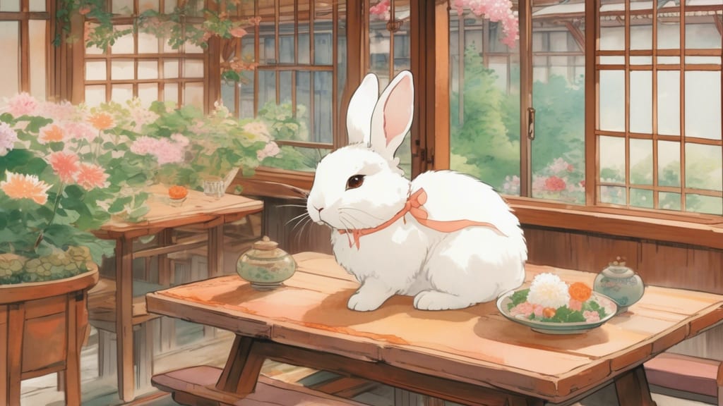 Funny Bunny - Rabbit Cafe Cafe in Suita, Japan