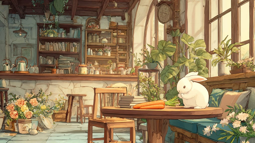 Kurousagi - Rabbit Cafe Cafe in Niigata, Japan