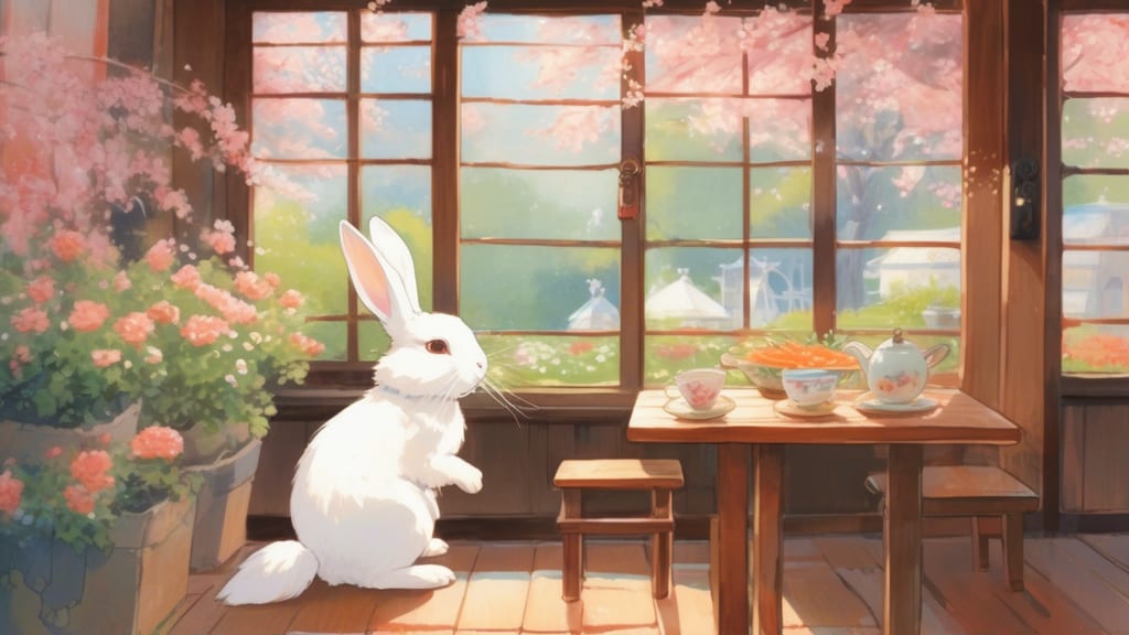 Ogawa Tsuki no Usagi - Rabbit Cafe Cafe in Hiki District, Japan