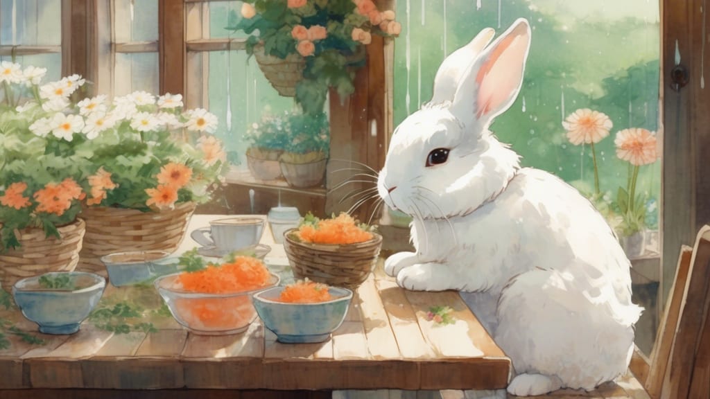 Café du Lièvre (Bunny House) - Rabbit Cafe Cafe in Musashino, Japan