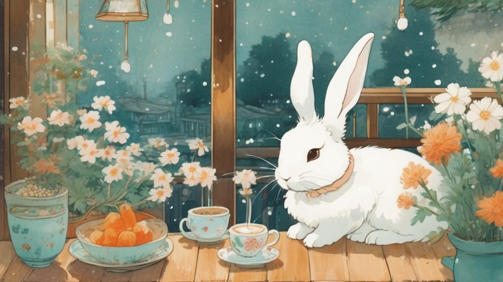 Rabbit - Rabbit Cafe Cafe in Awase, Japan