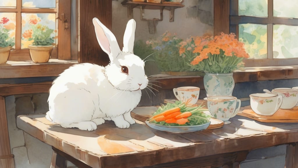 カフェバーPurple Rabbit - Rabbit Cafe Cafe in Fukuoka, Japan