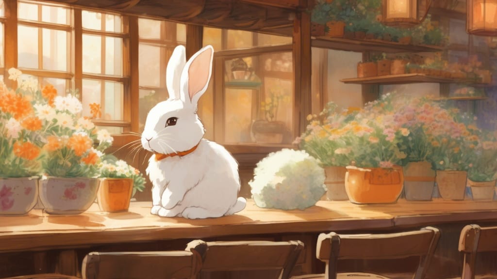 Usagi - Rabbit Cafe Cafe in Ichihara, Japan