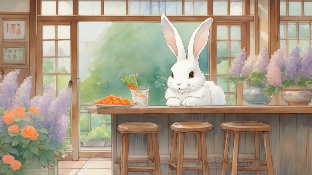 うさぎだ食堂 - Rabbit Cafe Cafe in Zama, Japan