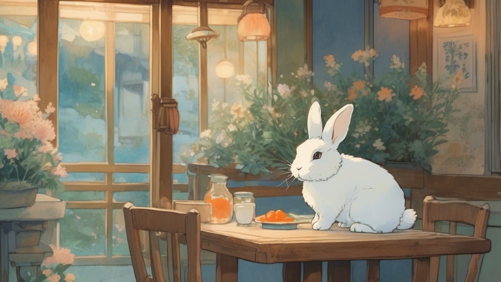 兎ラパン - Rabbit Cafe Cafe in Shimotsuke, Japan