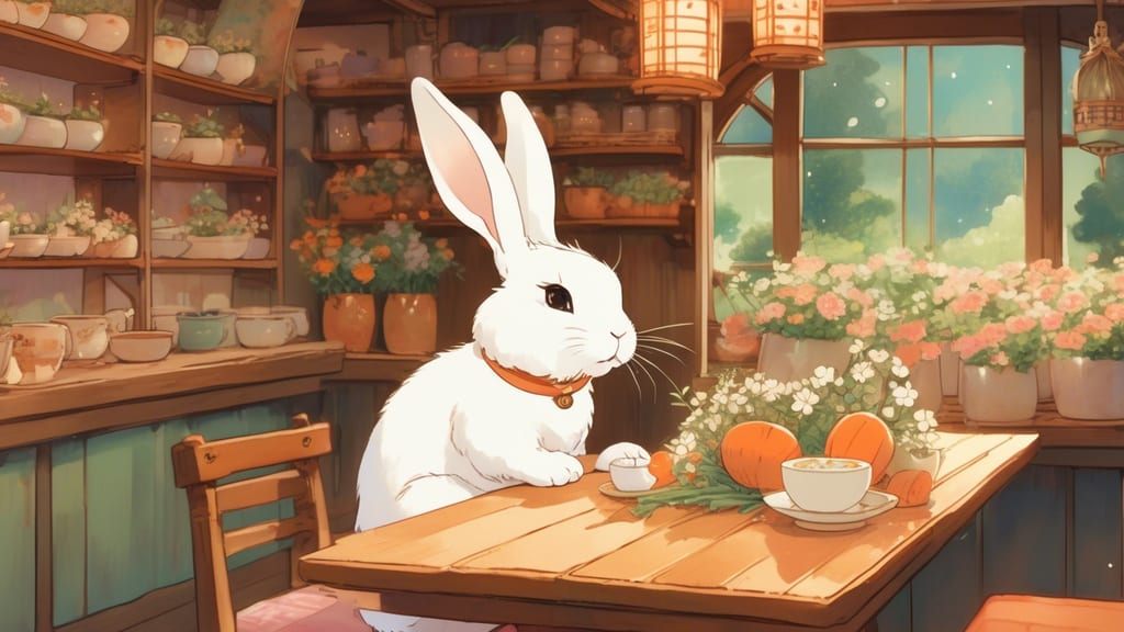 Rabbit - Rabbit Cafe Cafe in Mishima, Japan