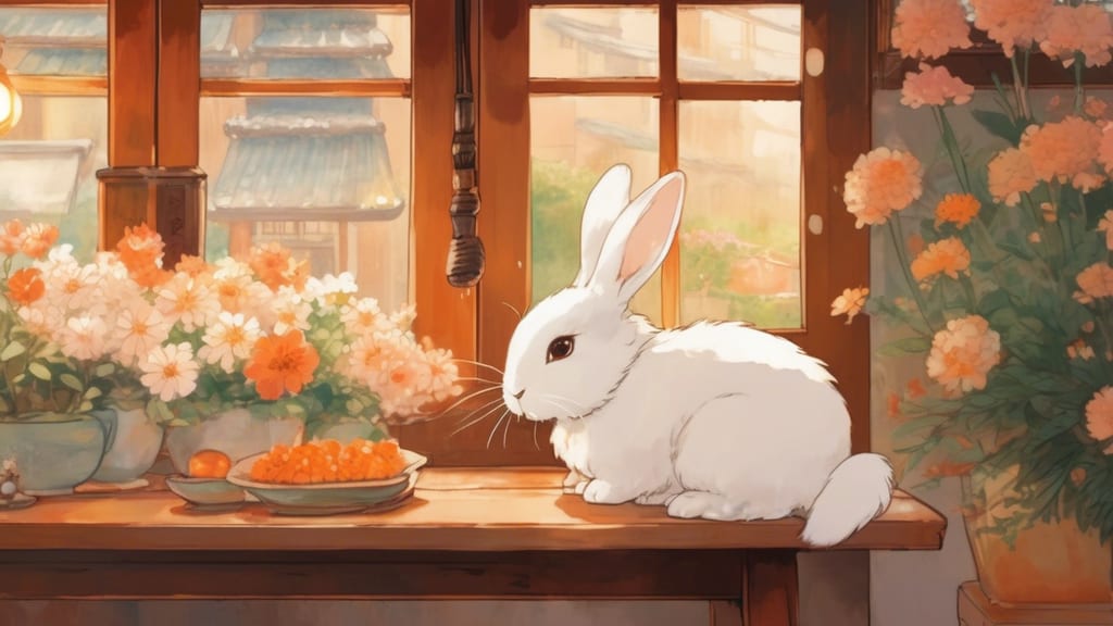 お食事処 花うさぎ - Rabbit Cafe Cafe in Tsuruoka, Japan