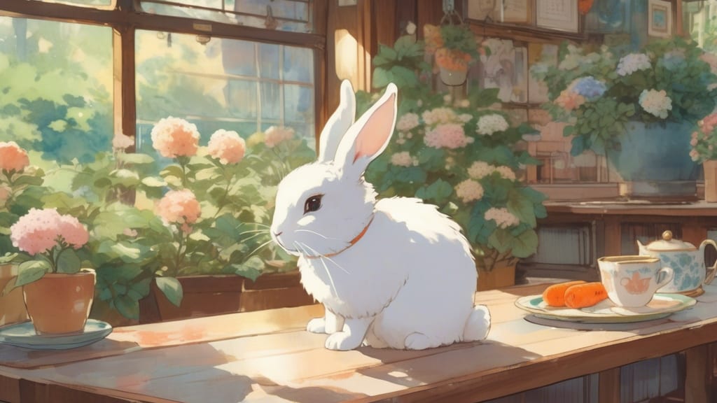 Rabbit cafe - Rabbit Cafe Cafe in Hiroshima, Japan