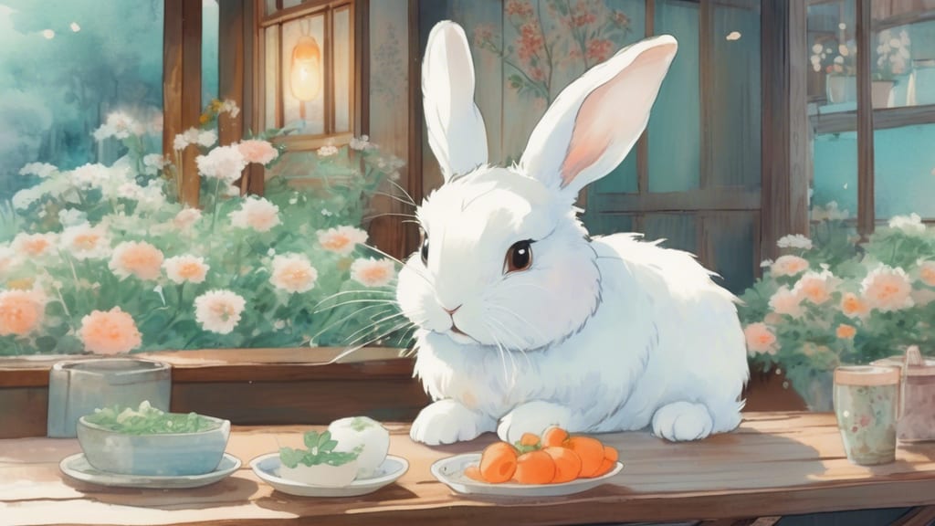 Usagi Cafe - Rabbit Cafe Cafe in Shibukawa, Japan