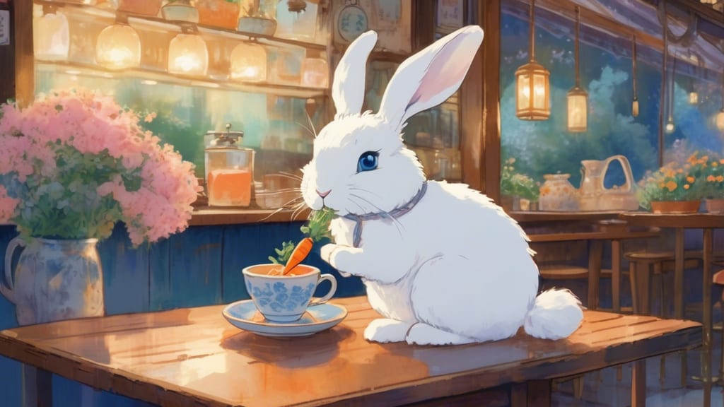 Usagi (Rabbit) - Rabbit Cafe Cafe in Kuroishi, Japan