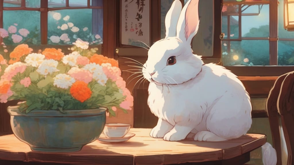 Red Rabbit - Rabbit Cafe Cafe in Isahaya, Japan