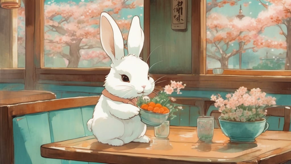 ひよRabbit - Rabbit Cafe Cafe in Taniyamachuo, Japan