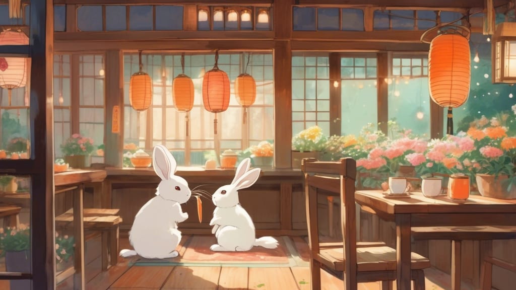 うさぎの穴 - Rabbit Cafe Cafe in Takamatsu, Japan