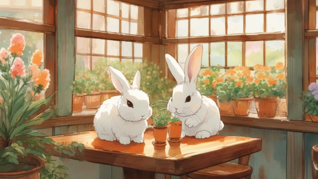 The Moon Banquet Rabbit - Rabbit Cafe Cafe in Hadano, Japan