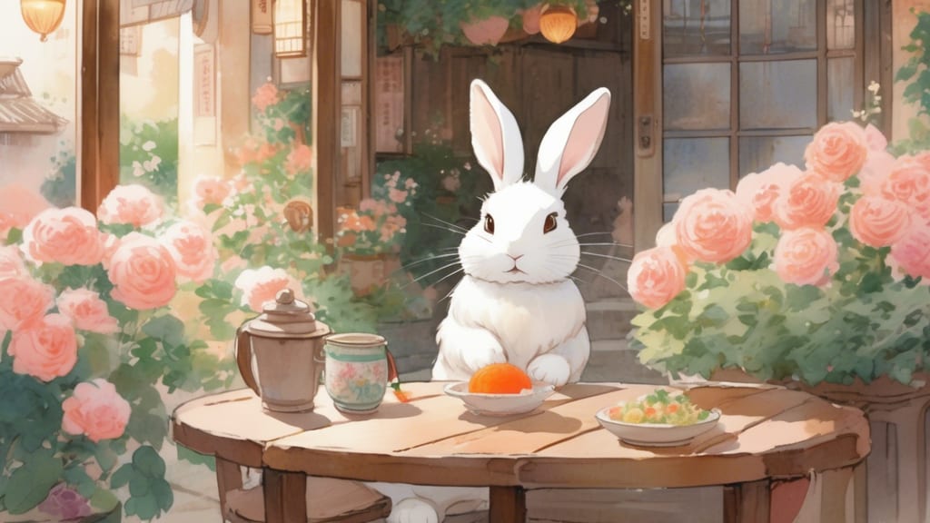 Shubo Usagi - Rabbit Cafe Cafe in Komatsu, Japan
