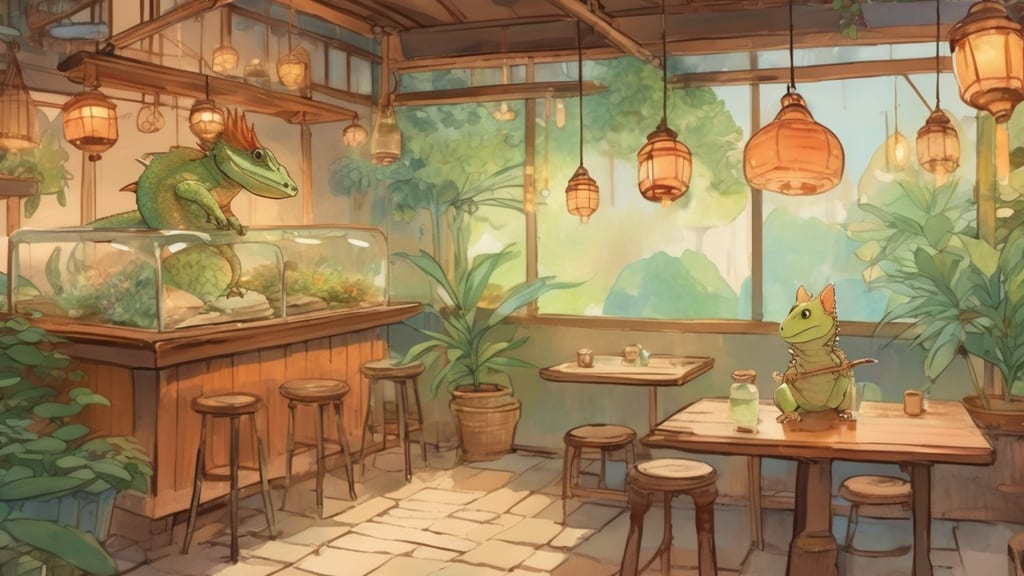 爬虫類カフェ&バーREPTIQUE - Reptile Cafe Cafe in Shimotsuga District, Japan
