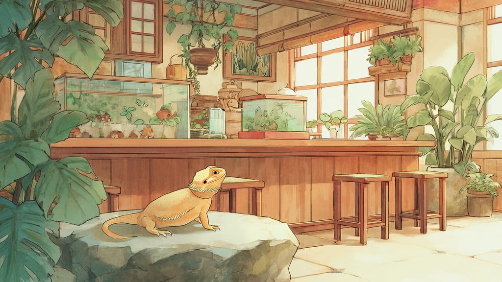 爬虫類カフェRamuse(ラミューズ) - Reptile Cafe Cafe in Fukuyama, Japan