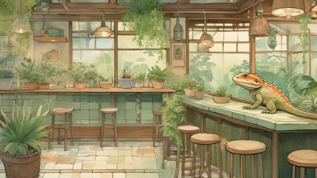 Tropical Gem - Reptile Cafe Cafe in Sapporo, Japan