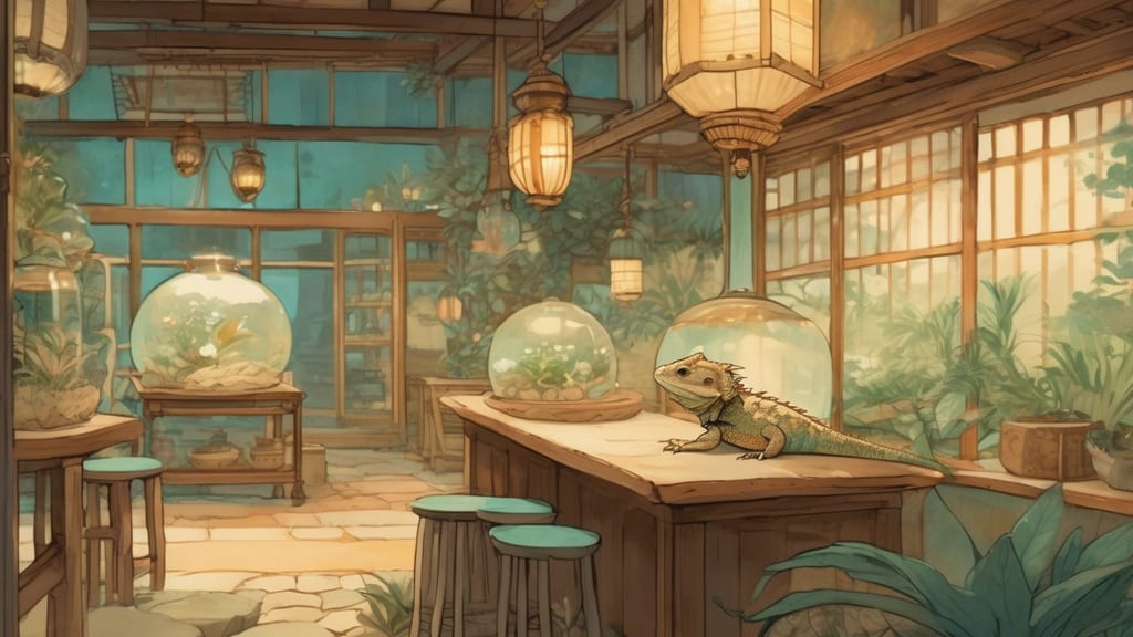 Funny Creatures Forest 嵐山店 - Reptile Cafe Cafe in Kyoto, Japan