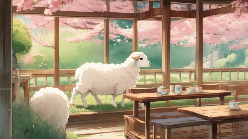 ふじさん牧場 - Sheep Cafe Cafe in Fujiyoshida, Japan